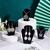 Acrylic Necklace and Earring Displays ODIS-WH0007-12-5