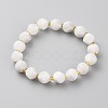 Natural Rainbow Moonstone Beads Stretch Bracelets BJEW-Z007-A-03-2