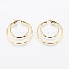 201 Stainless Steel Hoop Earrings EJEW-I213-B-02G-2