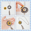  5Pcs 5 Style Interchangeable Alloy Snap Button Necklace Making FIND-NB0003-50-3