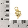 Brass Micro Pave Clear Cubic Zirconia Pendants KK-R162-006B-G-3