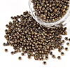 12/0 Metallic Colours Round Glass Seed Beads X-SEED-A009-2mm-601-4