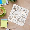 Plastic Reusable Drawing Painting Stencils Templates DIY-WH0172-399-3