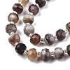 Natural Botswana Agate Beads Strands G-N327-08N-3