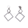 304 Stainless Steel Ear Studs EJEW-I226-02-3