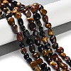 Natural Tiger Eye Beads Strands G-P497-01C-24-2