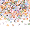 DICOSMETIC 350Pcs 7 Styles Translucent Printed Resin Cabochons CRES-DC0001-02-1