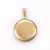 Ion Plating(IP) 316 Stainless Steel Locket Pendants STAS-O103-30G-2