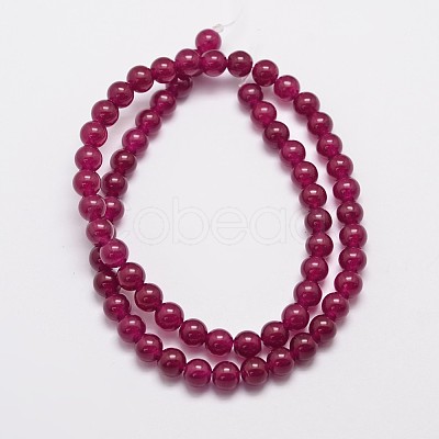 Natural & Dyed Malaysia Jade Bead Strands X-G-A146-6mm-A15-1