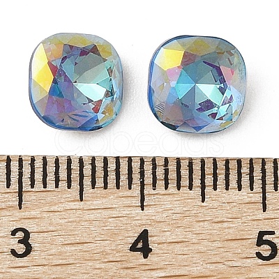 Glass Rhinestone Cabochons RGLA-L029-06B-BBLA-1