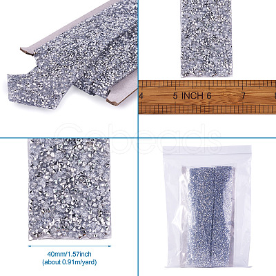 Glitter Resin Hotfix Rhinestone(Hot Melt Adhesive On The Back) OCOR-TA0002-01-40mm-1