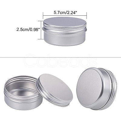 Round Aluminium Tin Cans CON-BC0004-26P-50ml-1