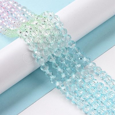 Transparent Glass Beads Strands GLAA-L045-02A-02-1