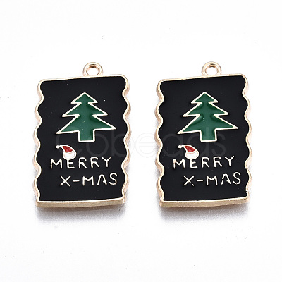 Eco-Friendly Alloy Enamel Pendants ENAM-Q437-067-NR-1