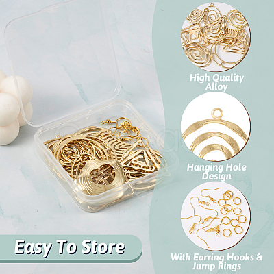 Pandahall DIY Geometry Earring Making Kit DIY-TA0005-30-1