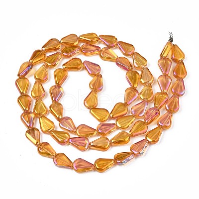 Electroplate Glass Beads Strands EGLA-S188-15-B02-1