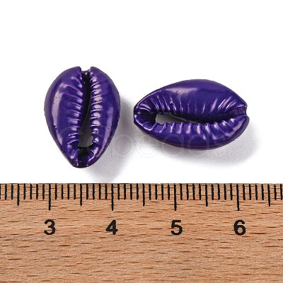 Baking Painted Cowrie Shell Beads SSHEL-M023-01O-1