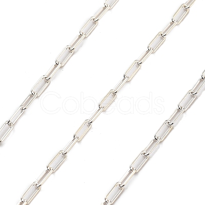 925 Sterling Silver Paperclip Chains STER-P064-02P-1