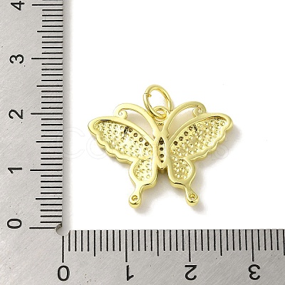 Brass Enamel Micro Pave Cubic Zirconia Pendants KK-Z042-11G-03-1