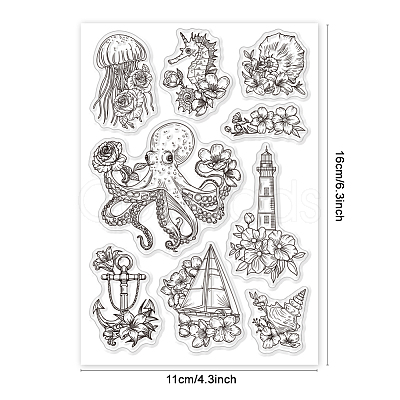 Custom PVC Plastic Clear Stamps DIY-WH0448-0638-1