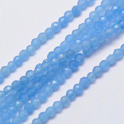 Natural White Jade Beads Strands X-G-A129-3mm-B04-1