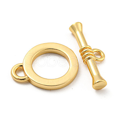 Brass Toggle Clasps KK-A223-02G-1