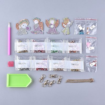 DIY Diamond Painting Keychain Kits DIY-F054-22-1