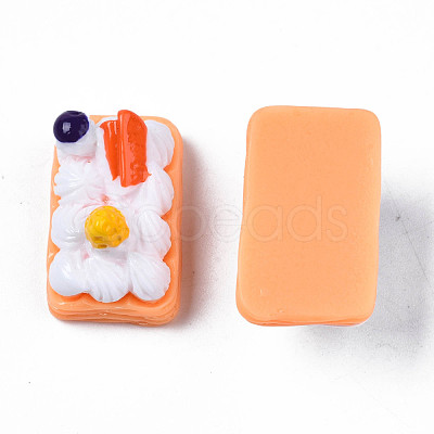 Opaque Epoxy Resin Cabochons CRES-S358-48-1