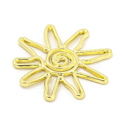 Rack Plating Alloy Pendants FIND-M022-02G-1