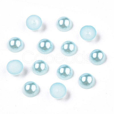 5000pcs ABS Plastic Imitation Pearl Cabochons SACR-S738-5mm-Z19-1