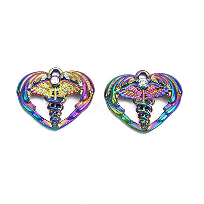 Rainbow Color Alloy Pendants PALLOY-T054-160-1