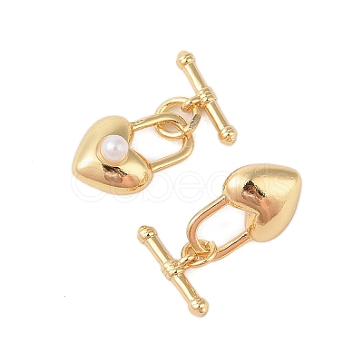 Brass Toggle Clasps KK-B111-04G-1