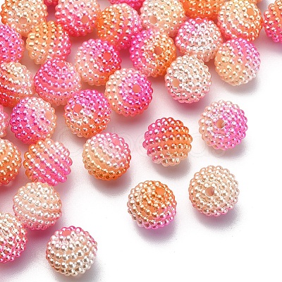 50Pcs Imitation Pearl Acrylic Beads OACR-YW0001-11E-1