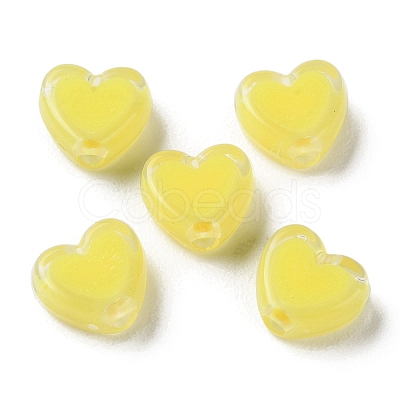 Heart Acrylic Beads TACR-C001-01-1