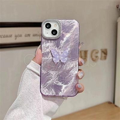 Butterfly Pattern Silicone Mobile Phone Cover PW-WGCC13A-15-1