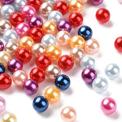 Imitation Pearl Acrylic Beads OACR-S011-8mm-ZM-1