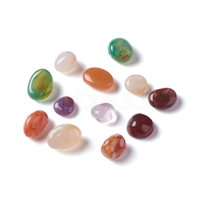 Natural Multi-Color Agate  Beads G-M364-20A-1