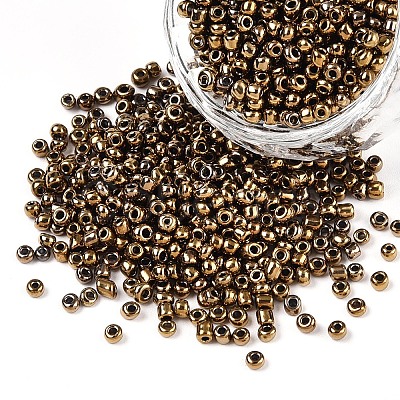 12/0 Metallic Colours Round Glass Seed Beads X-SEED-A009-2mm-601-1