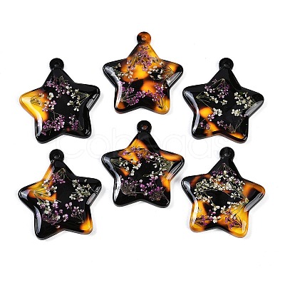 Epoxy Resin Pendants RESI-S09-01C-RS-1