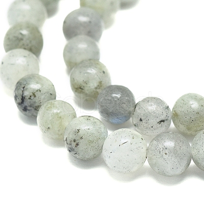 Natural Labradorite Beads Strands X-G-G828-01-6mm-1