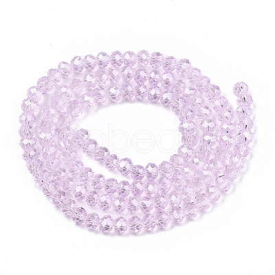 Electroplate Glass Beads Strands EGLA-A034-T6mm-A22-1