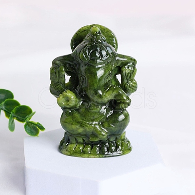 Ganesha Natural Jade Healing Figurines PW-WG31949-06-1