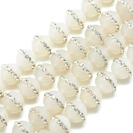 Natural White Jade Beads Strands G-S226-03-10mm-1