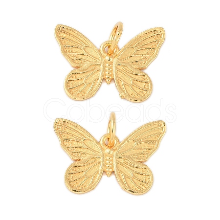 925 Sterling Silver Butterfly Charms with Jump Rings STER-P060-04G-1