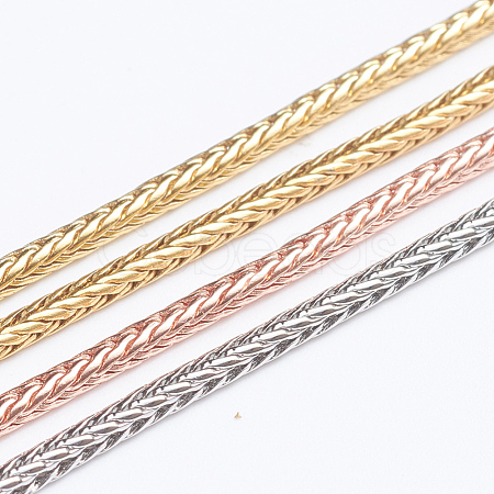 Brass Wheat Chain Bracelet Making MAK-I014-01-1