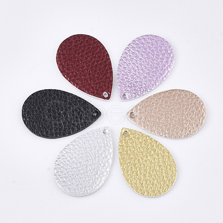 PU Leather Pendants FIND-S300-38B-M-1