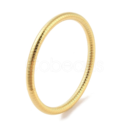 304 Stainless Steel Grooved Ring Bangles for Women Men BJEW-Z064-03G-1