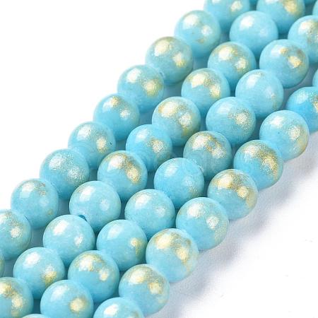 Natural Mashan Jade Beads Strands G-P232-01-H-8mm-1