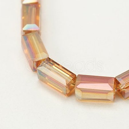 Electroplate Glass Beads EGLA-J023-8x4mm-WLS01-1