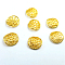 Alloy Cabochons, Hollow, Nail Art Decoration Accessories for Women, Woven Net/Web, Golden, 9x2mm